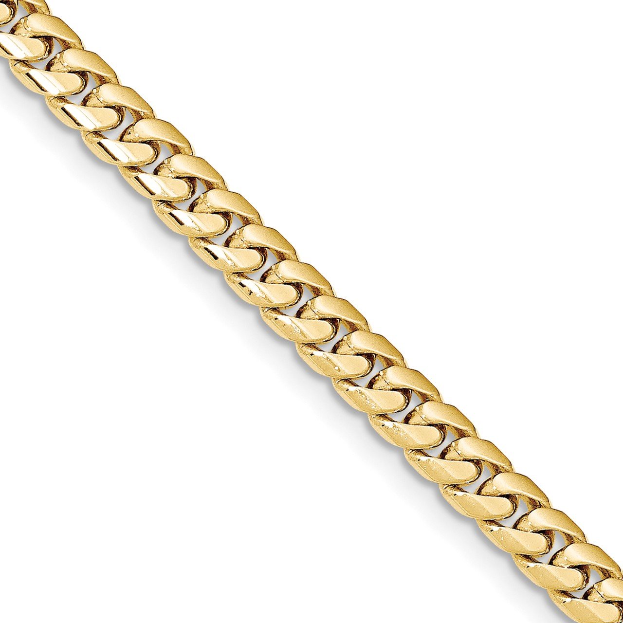 14k 5.5mm Solid Miami Cuban Chain | The 