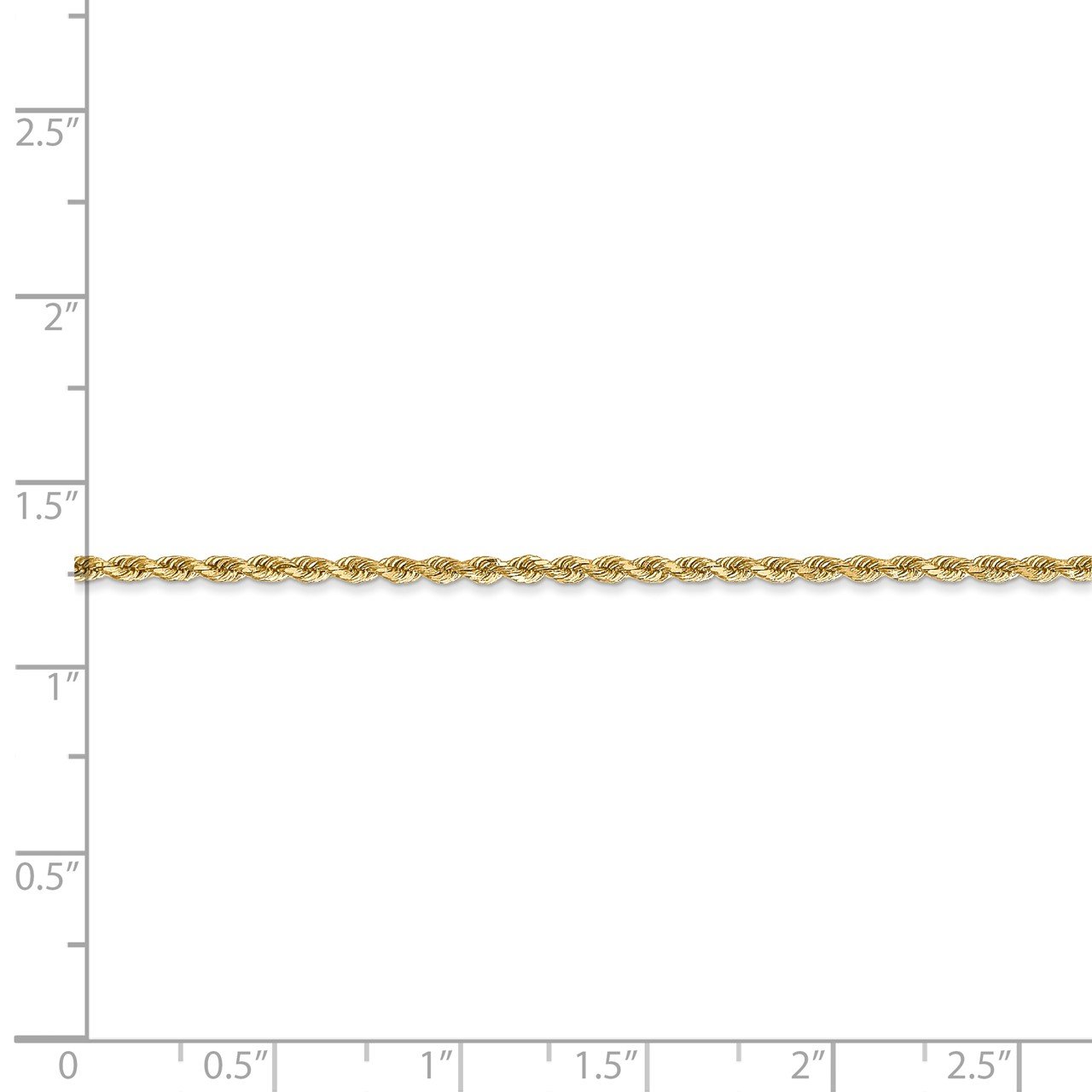 14k 1.75mm D/C Rope with Lobster Clasp Chain-3