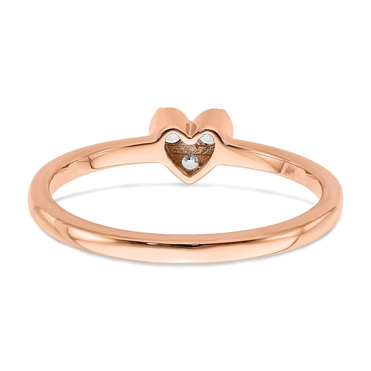 14k Rose Gold Diamond Promise Ring-4