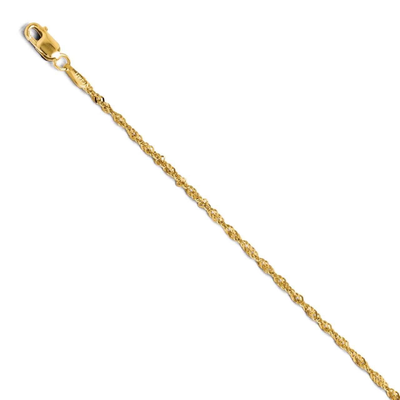 Leslie's 1.6mm 14K Singapore Chain