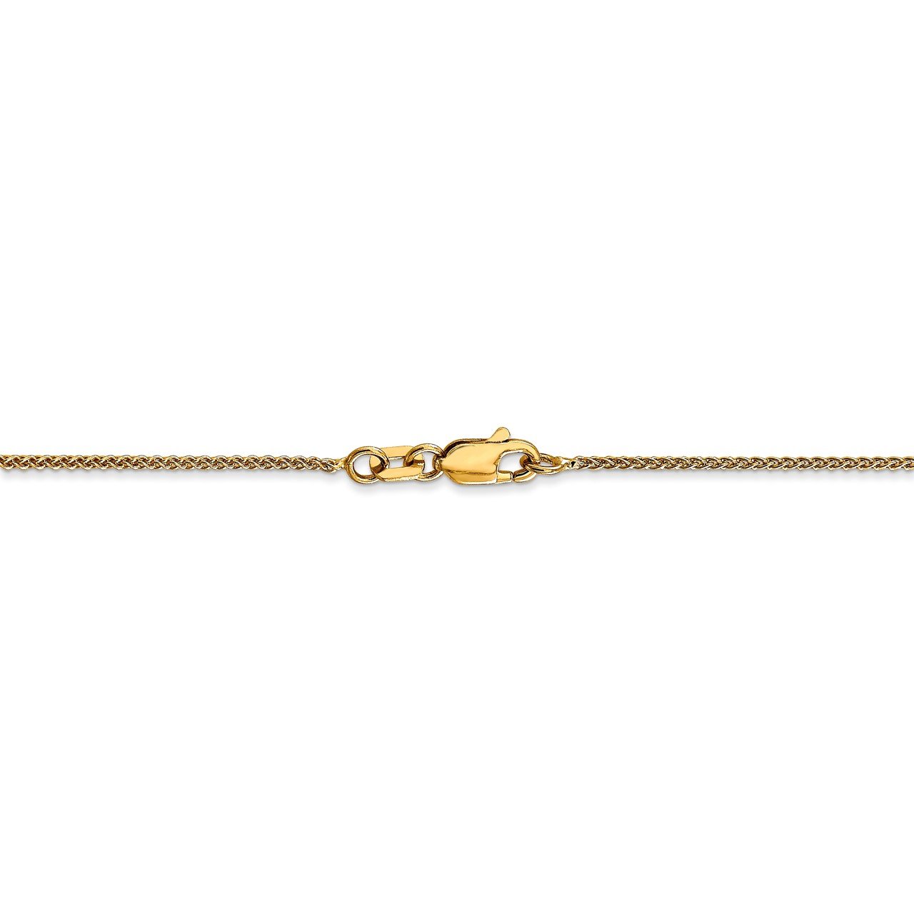 14k 1mm Solid Polished Spiga Chain-2