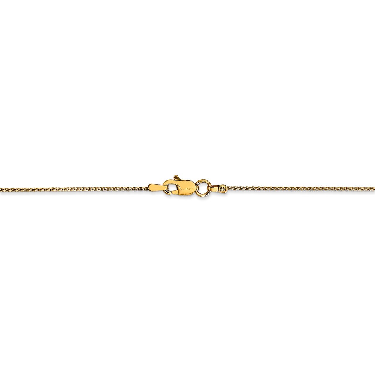 14k 1mm Parisian Wheat Chain-2