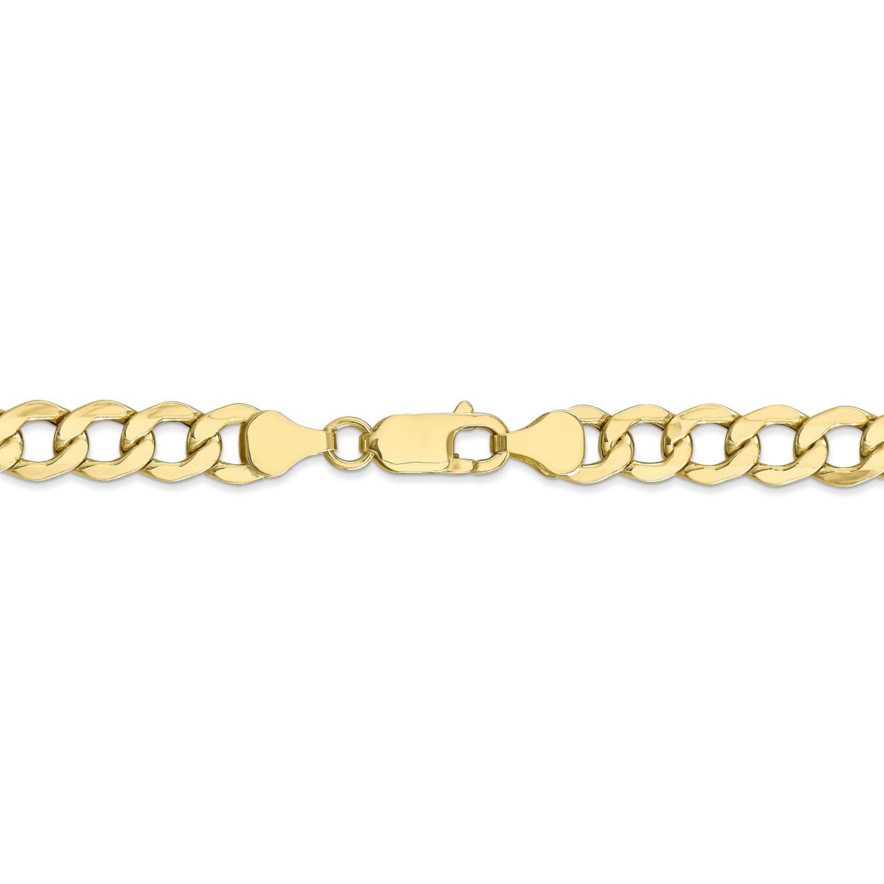 10k 7.0mm Semi-Solid Curb Link Chain-2