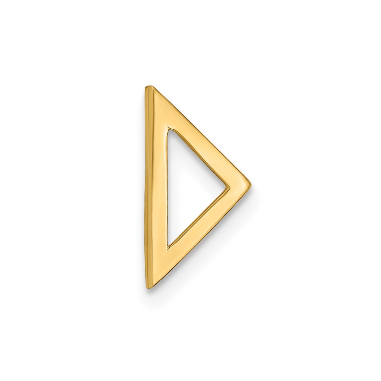 14k Polished Triangle Chain Slide