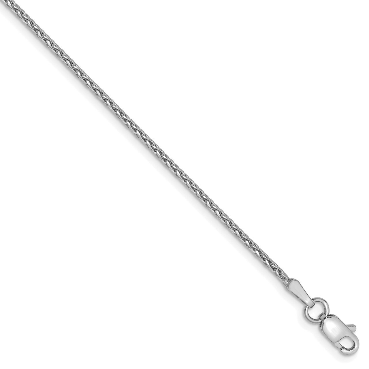 14K WG 1.5mm Parisian D/C Wheat Chain