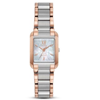 Citizen Watch BIANCA Beveled Sapphire Crystal ROSE GOLD-TONE