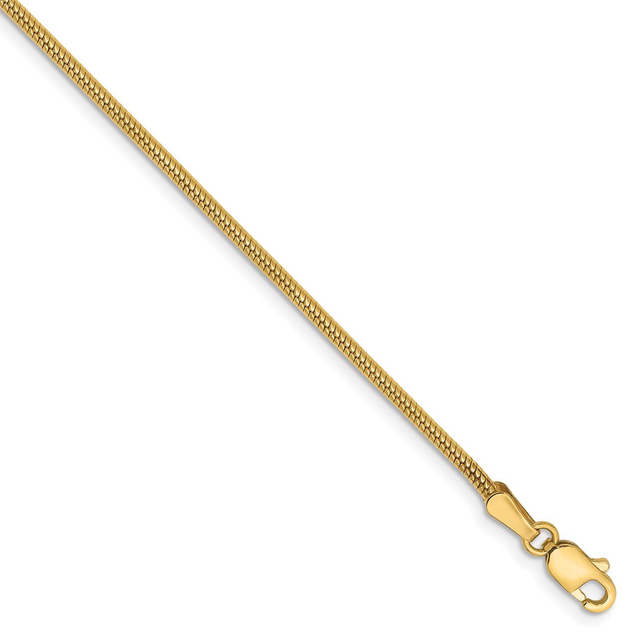 14k 1.6mm Round Snake Chain