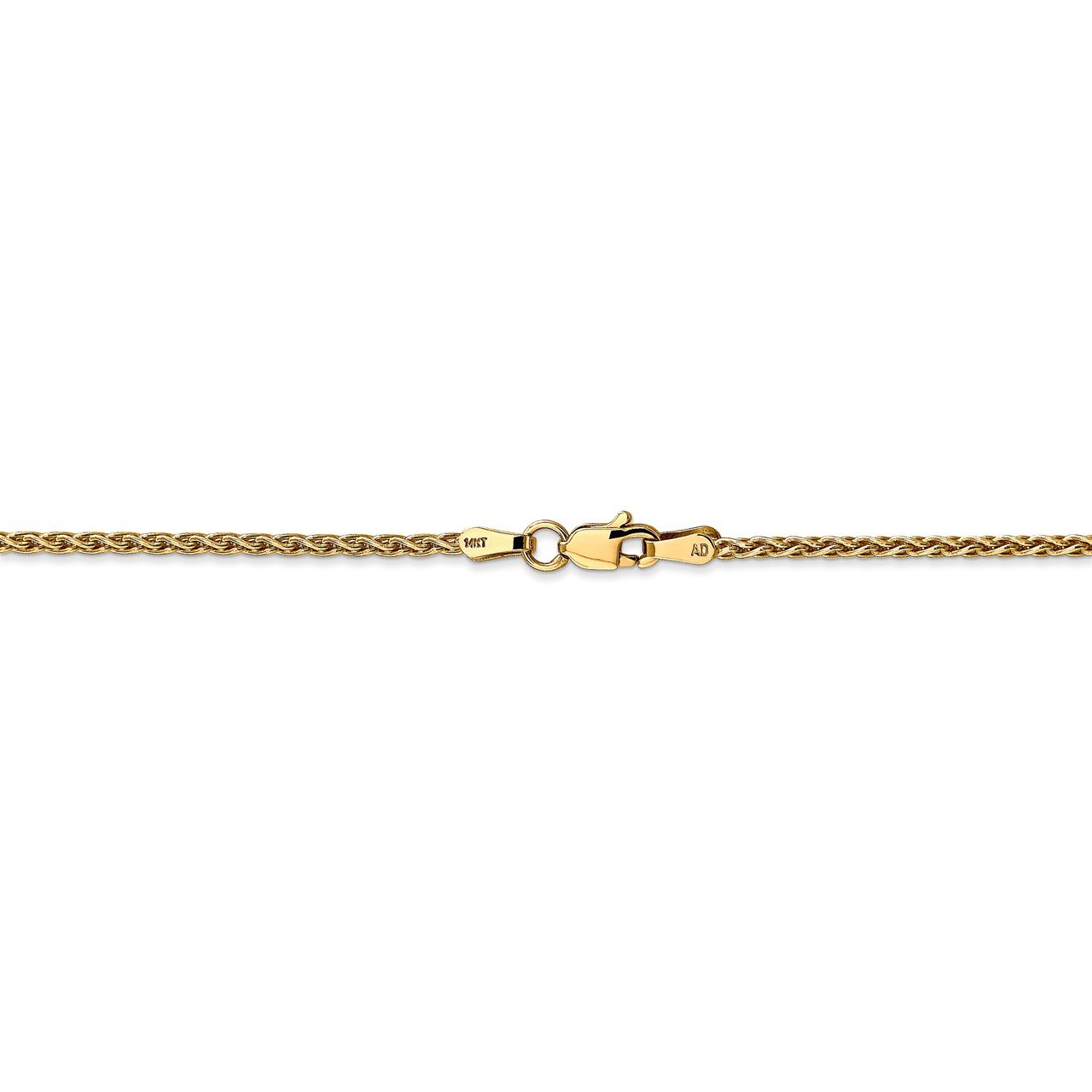 14k 1.75mm Parisian Wheat Chain-2