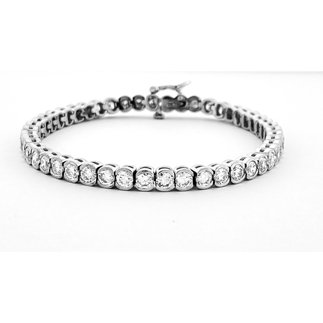 14K White Gold 5.50 Ct. Diamond Tennis Bracelet