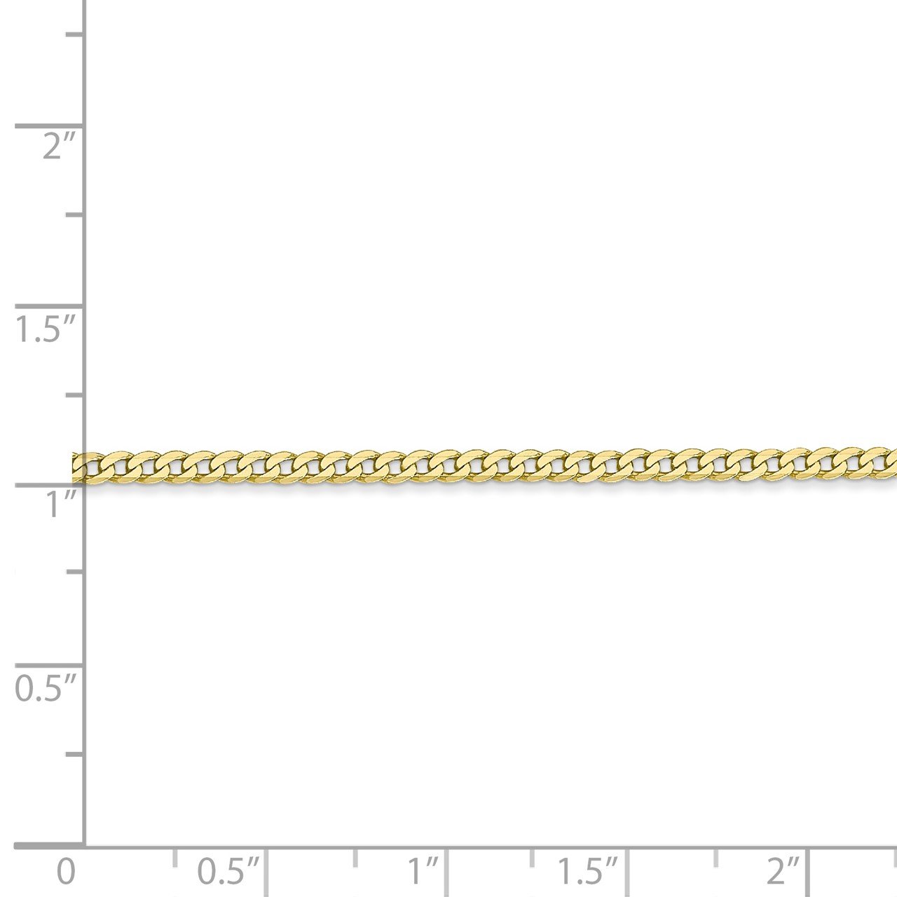 10k 2.2mm Flat Beveled Curb Chain-3