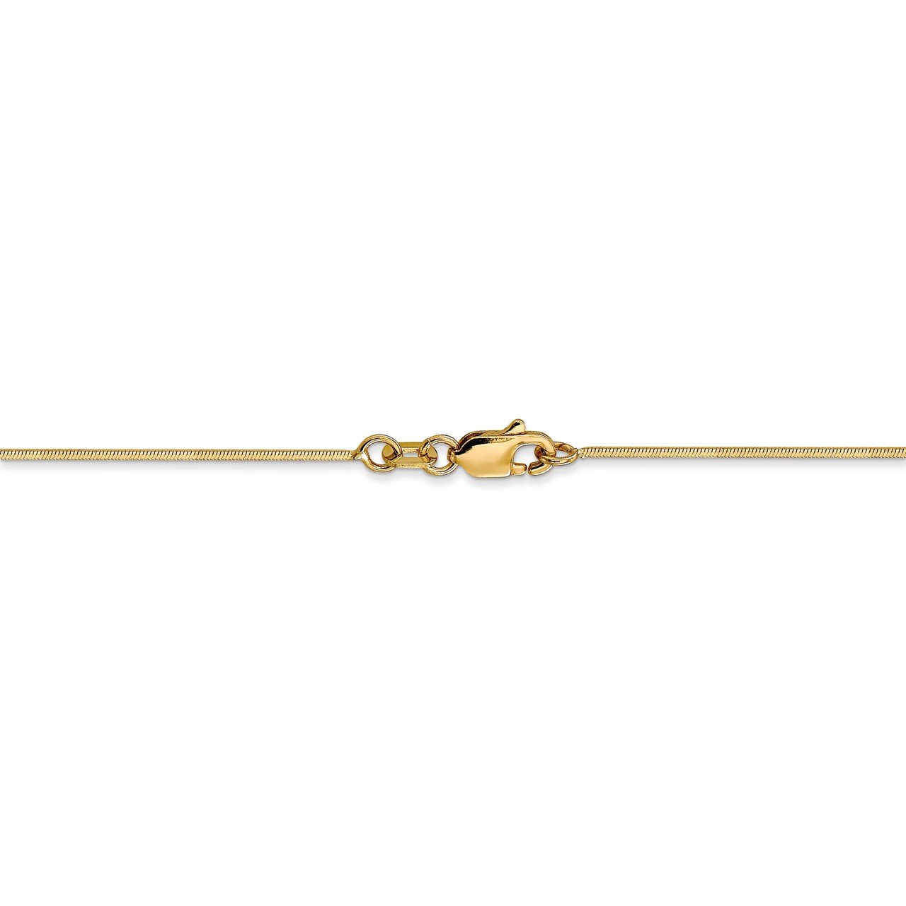 14k .80mm Octagonal Snake Chain-2