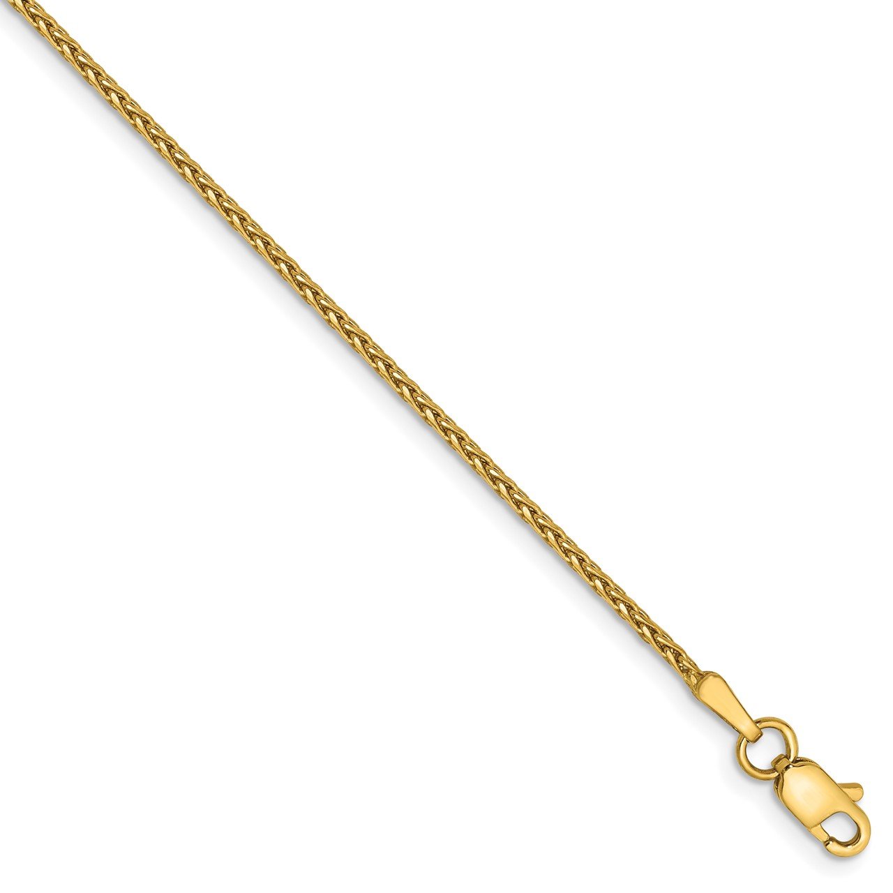 14K 1.5mm Parisian D/C Wheat Chain