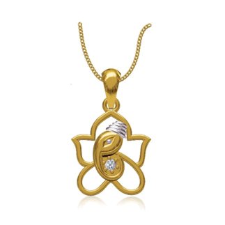 14k Yellow Gold 0.103 Ct. Diamond Pendant