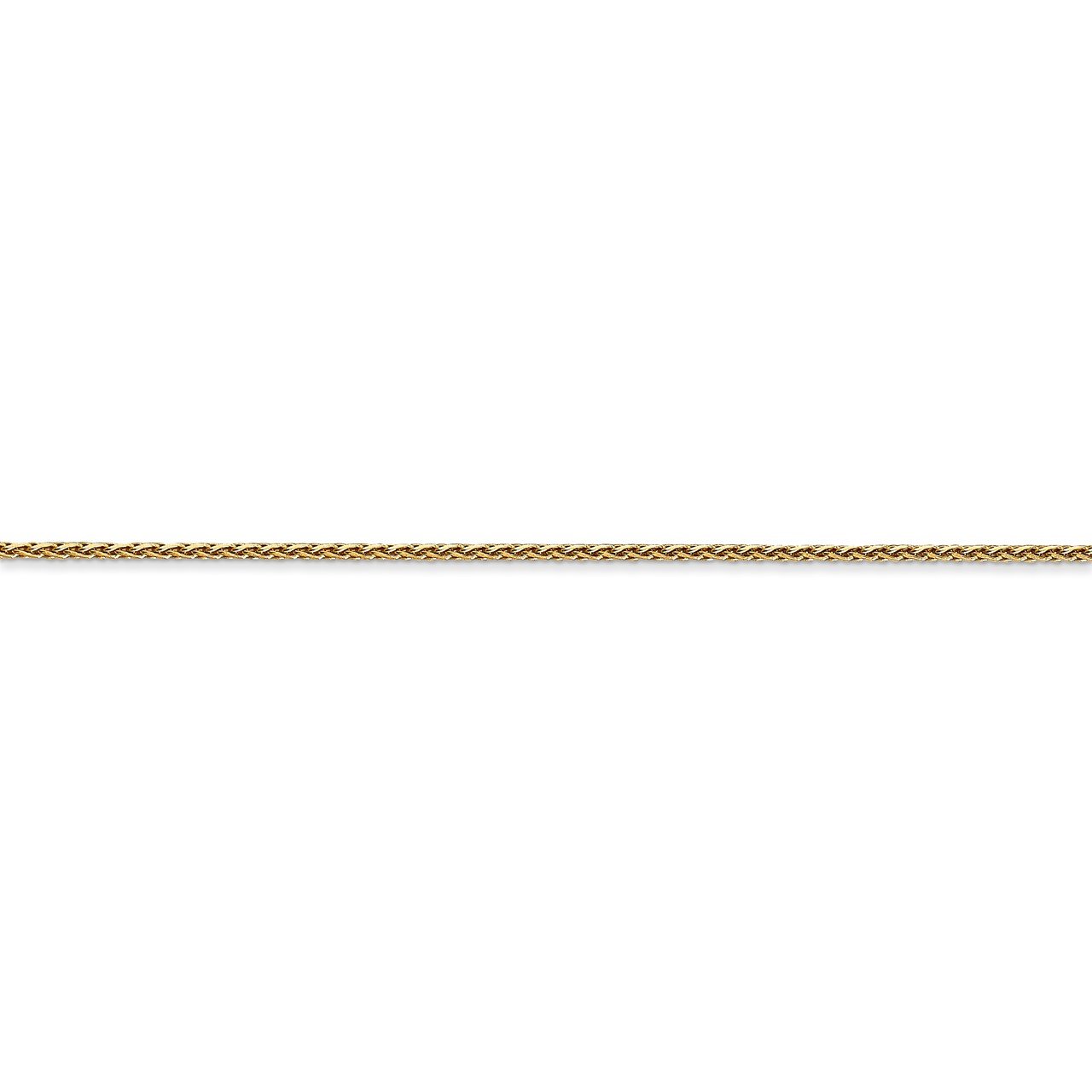 14K 1.0mm Parisian D/C Wheat Chain-1
