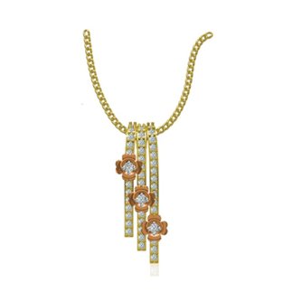 14k Yellow Gold 0.19 Ct. Diamond Pendant