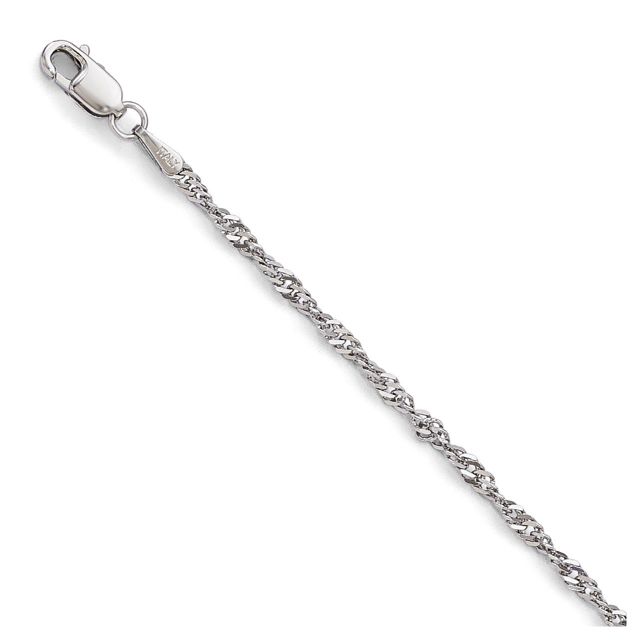 Leslie's 14K White Gold Singapore Chain