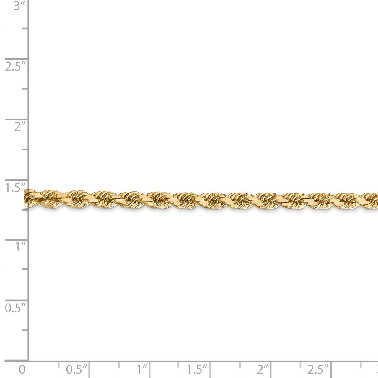 14k 4mm D/C Rope with Lobster Clasp Chain-3