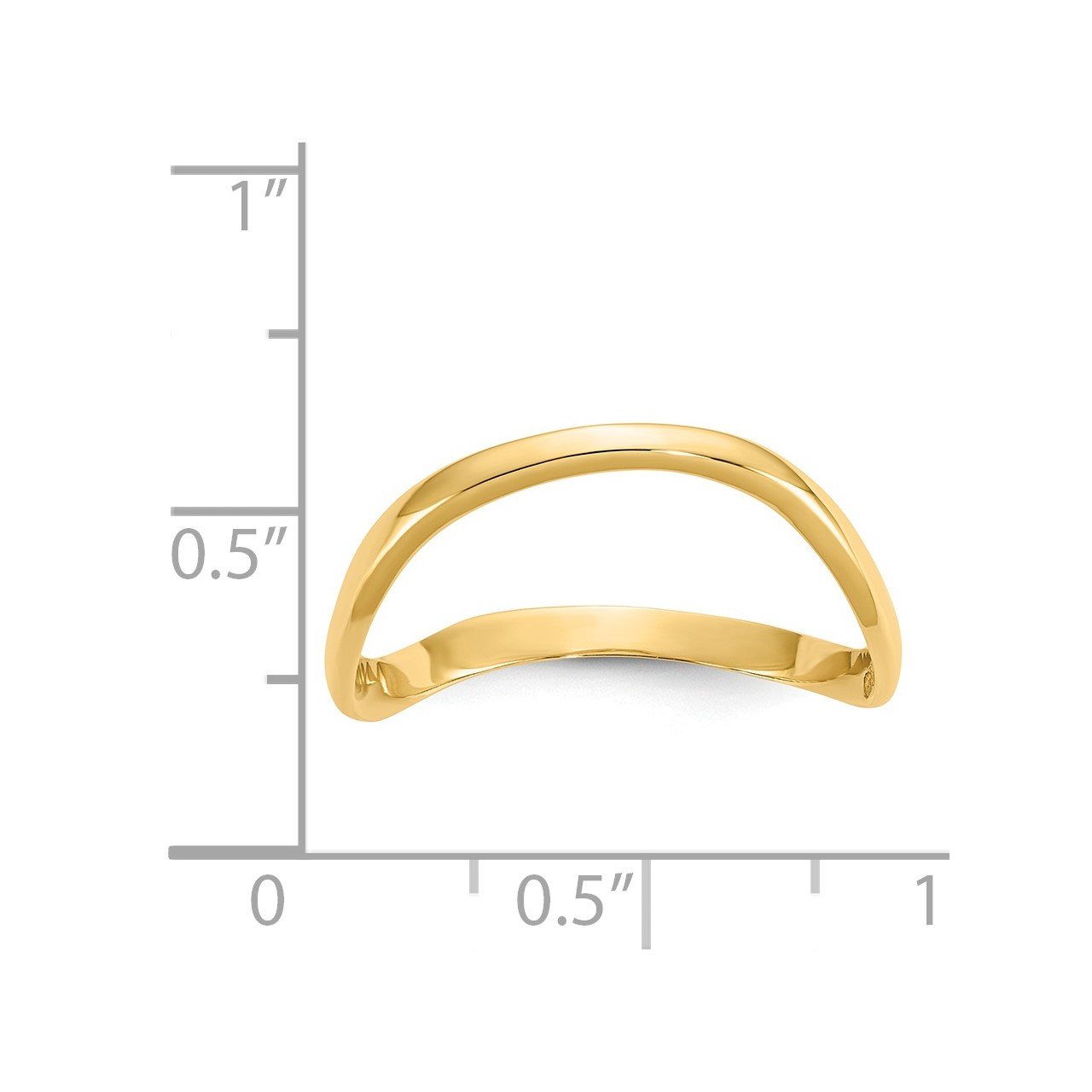 14K Wave Fashion Thumb Ring-2