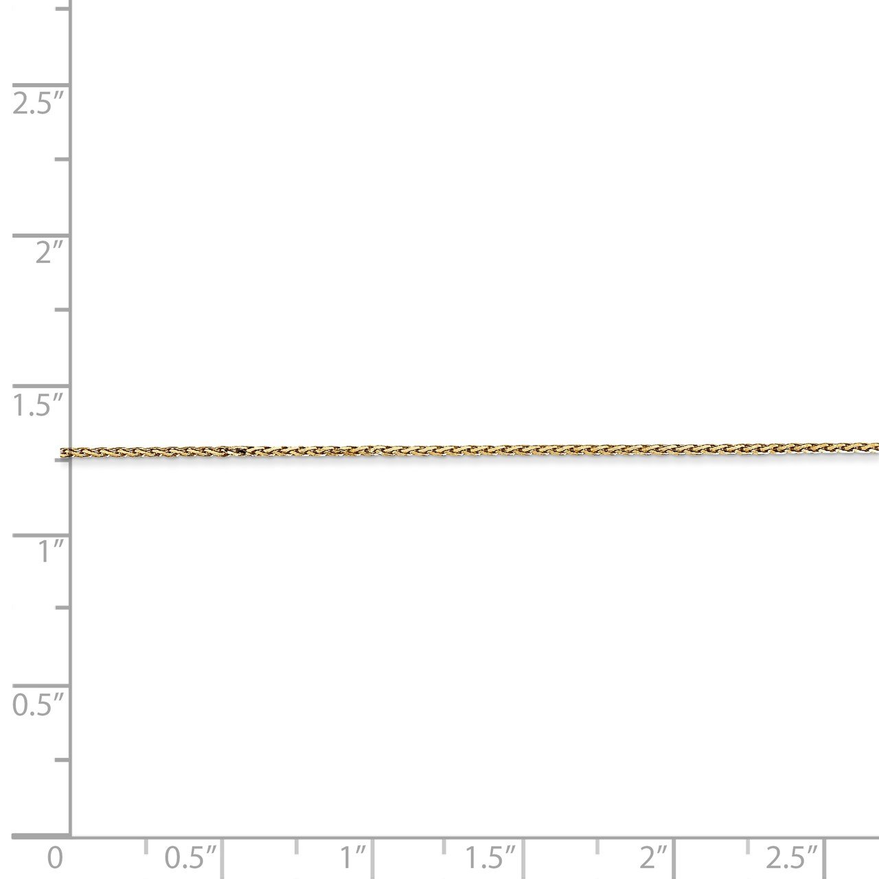 14k .8mm Parisian D/C Wheat Chain-3