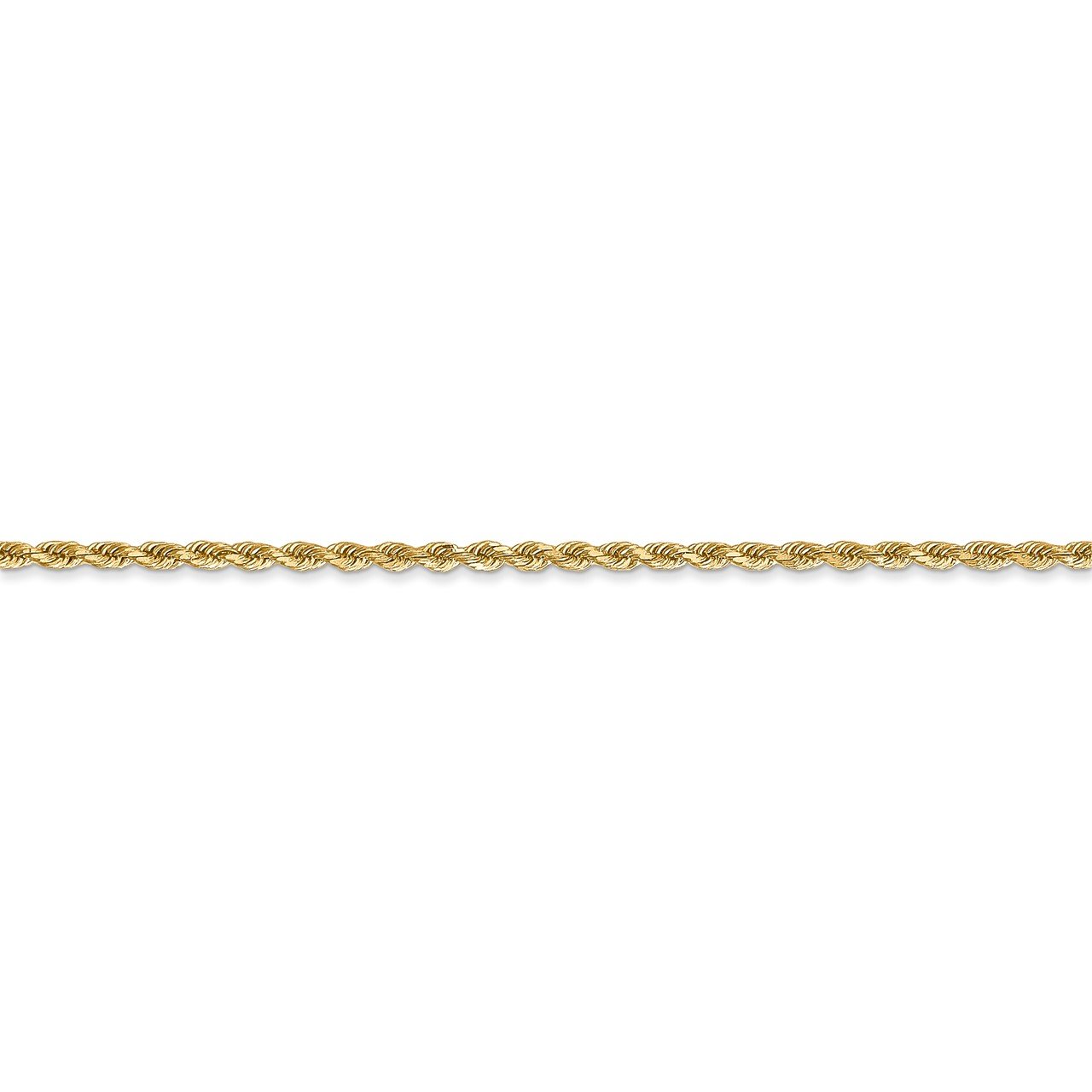 14k 1.75mm D/C Rope with Lobster Clasp Chain-1