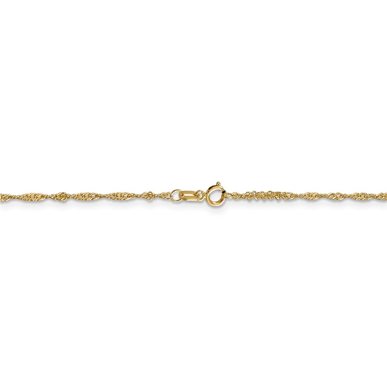 Leslie's 14K Singapore with Lock Chain-2
