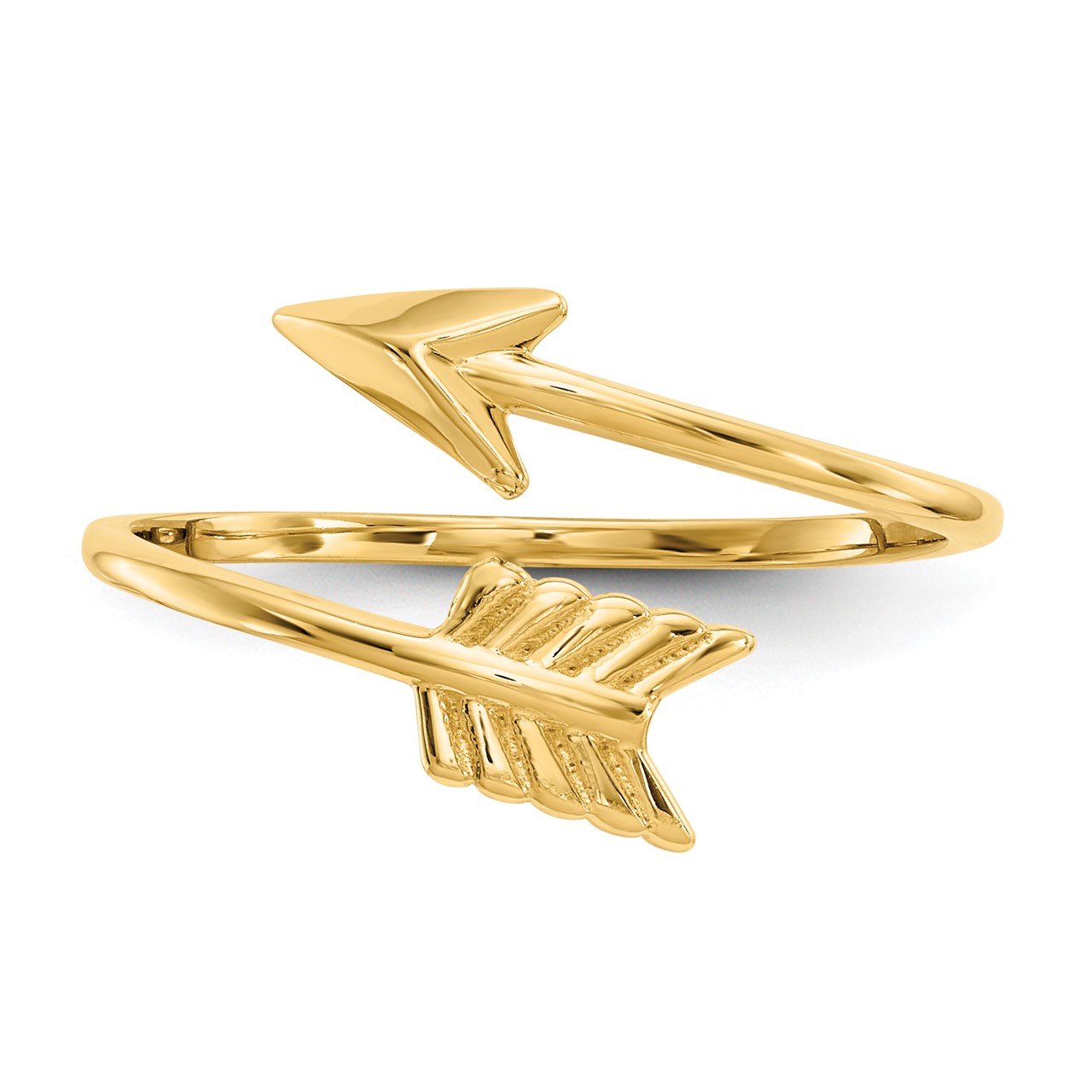 14K Polished Arrow Ring-4