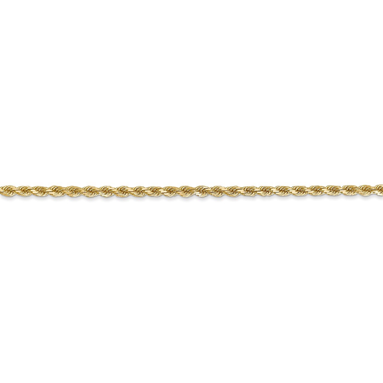 14k 2mm D/C Rope with Lobster Clasp Chain-1