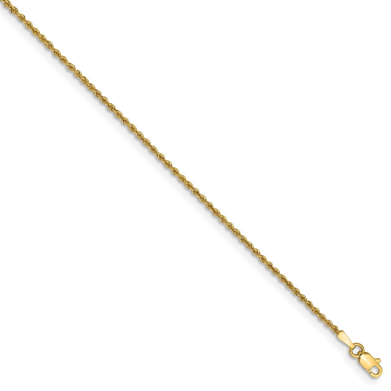 14k 1.50mm Regular Rope Chain