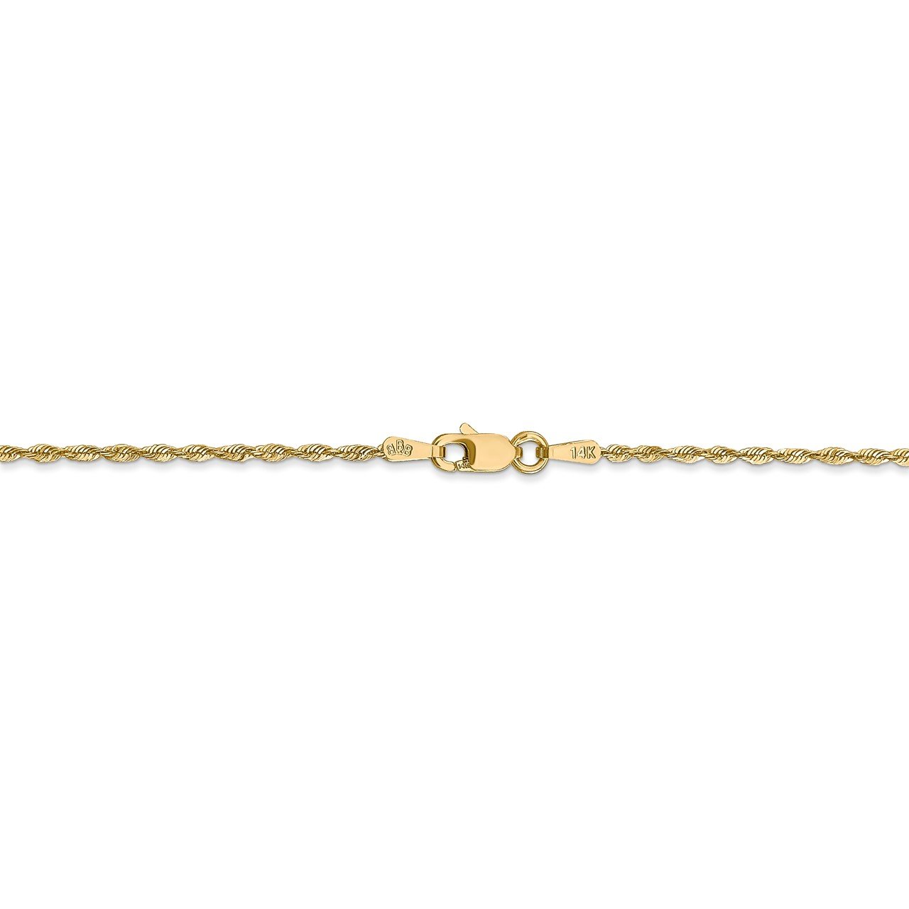 14k 1.5mm D/C Extra-Light Rope Chain-2