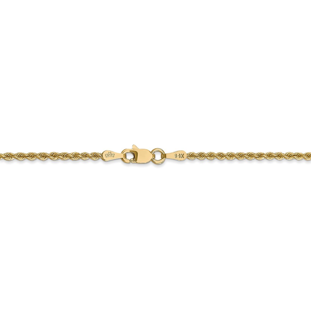 14k 2mm Regular Rope Chain-2