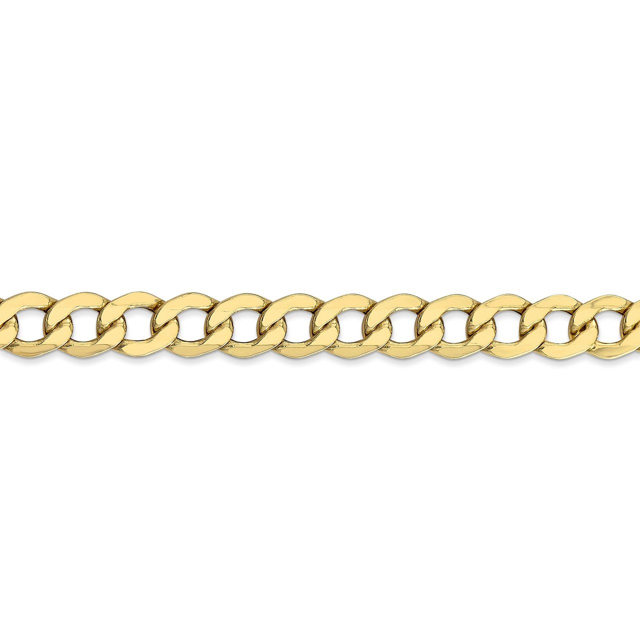 10k 7.0mm Semi-Solid Curb Link Chain-1