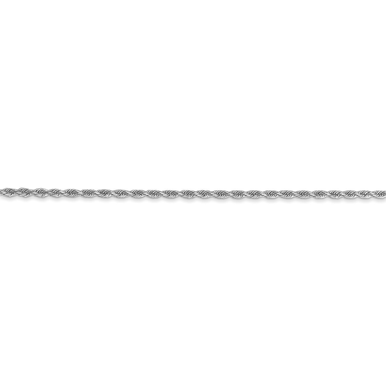 14k White Gold 1.5mm D/C Rope Chain-1