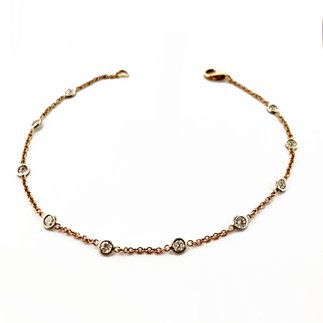 14K Diamond Gold Bracelet