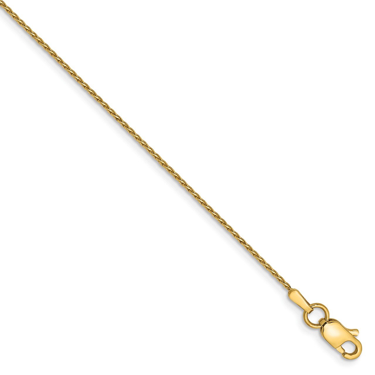 14k .8mm Parisian D/C Wheat Chain