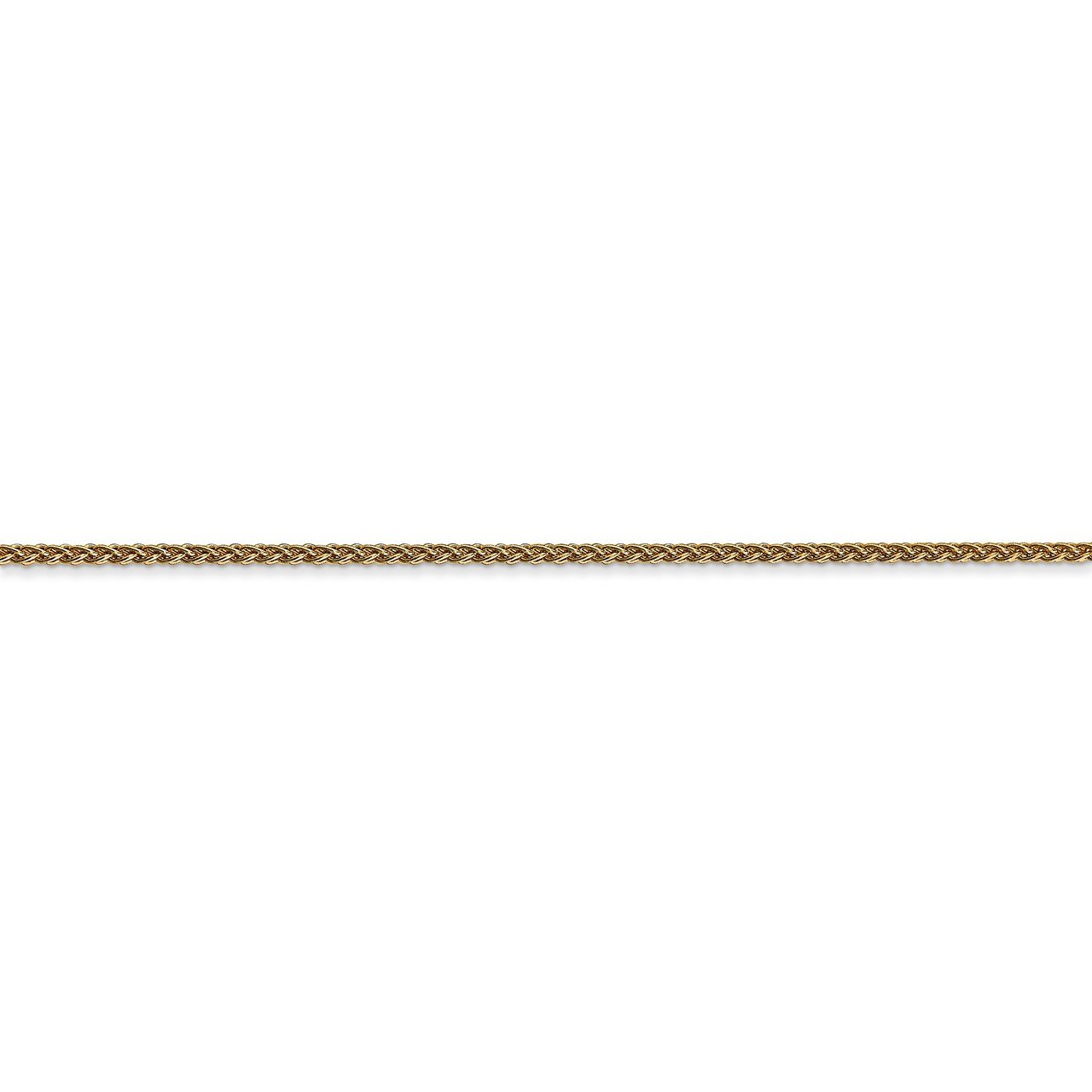 14k 1.25mm Spiga Chain Anklet-1