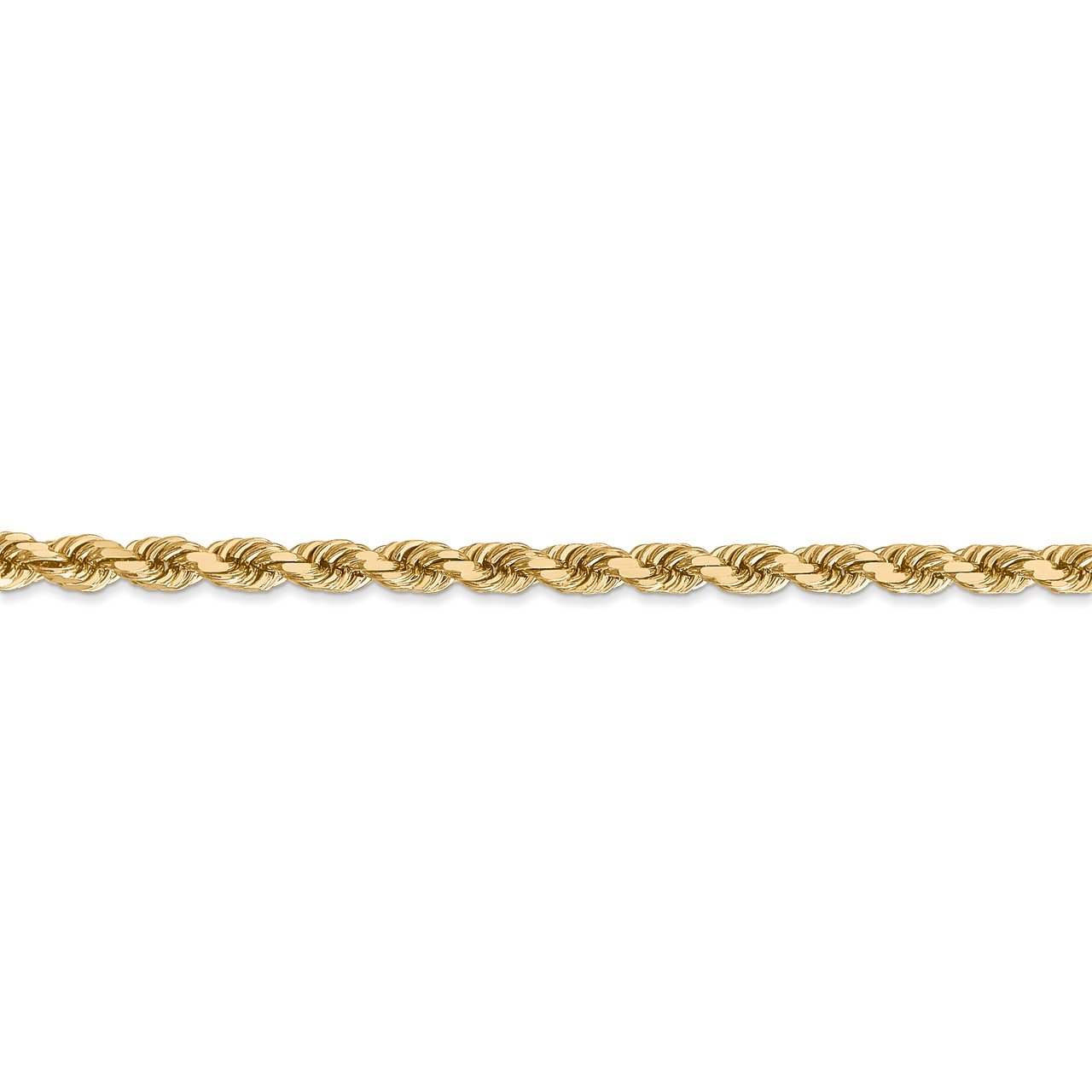 14k 4mm D/C Rope with Lobster Clasp Chain-1
