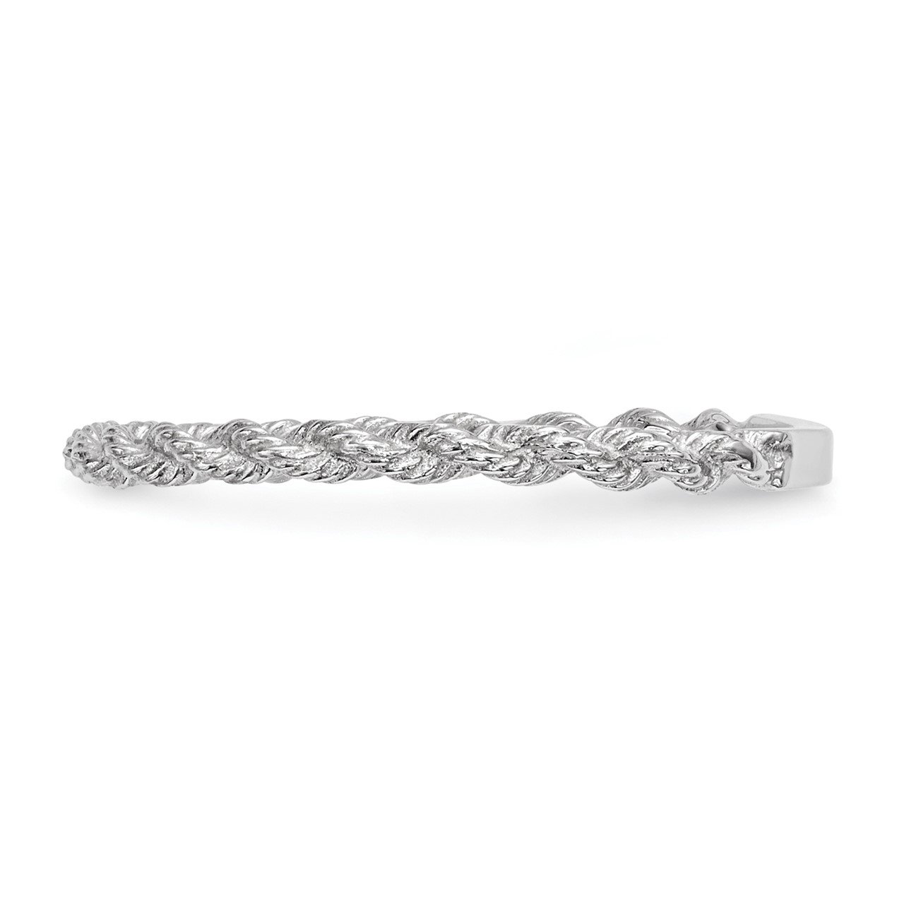 14k White Gold Polished Twisted Rope Ring-1
