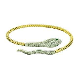 14K Two Tone Gold 0.80 Ct. Diamond Bracelet