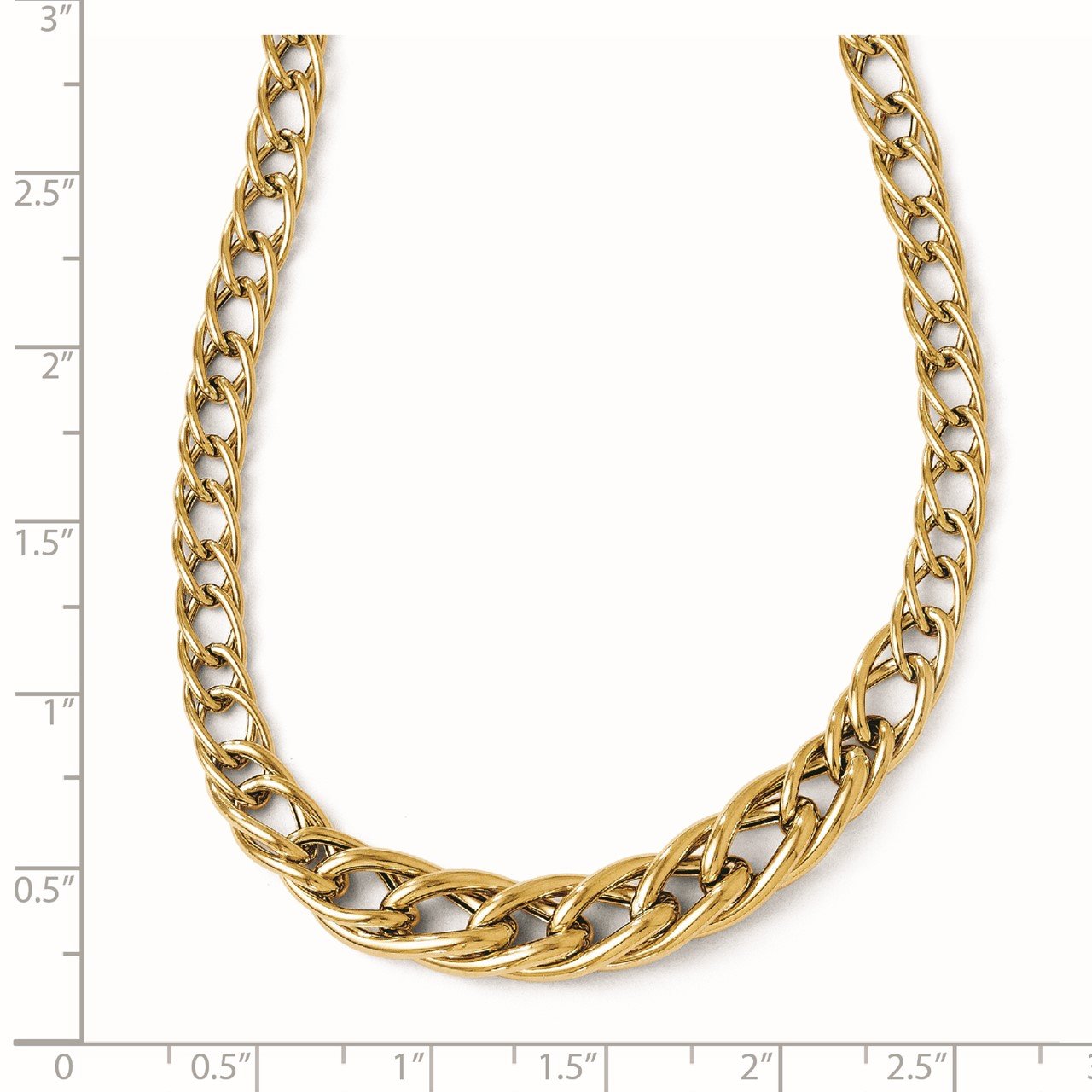 Leslie's 14K Polished Fancy Link with 2in ext. Necklace-1