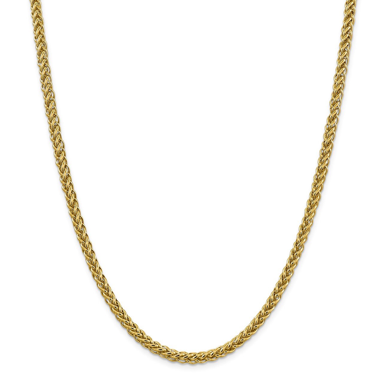 14k 4.65mm Semi-solid 3-Wire Wheat Chain