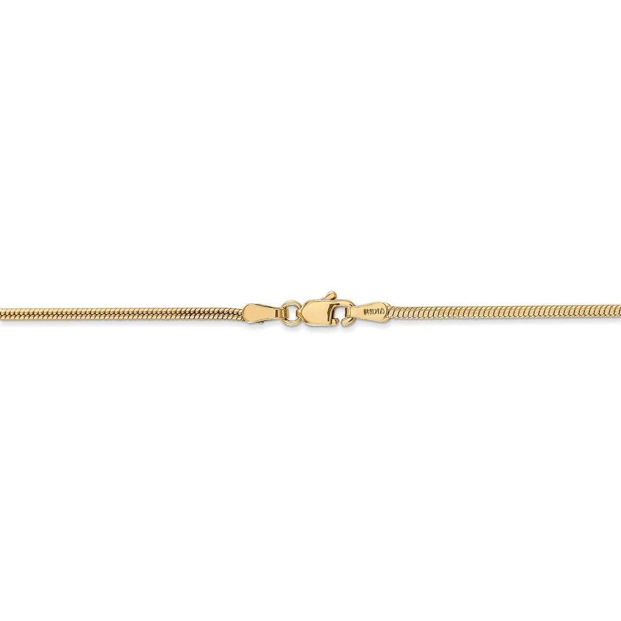 14k 1.6mm Round Snake Chain-3