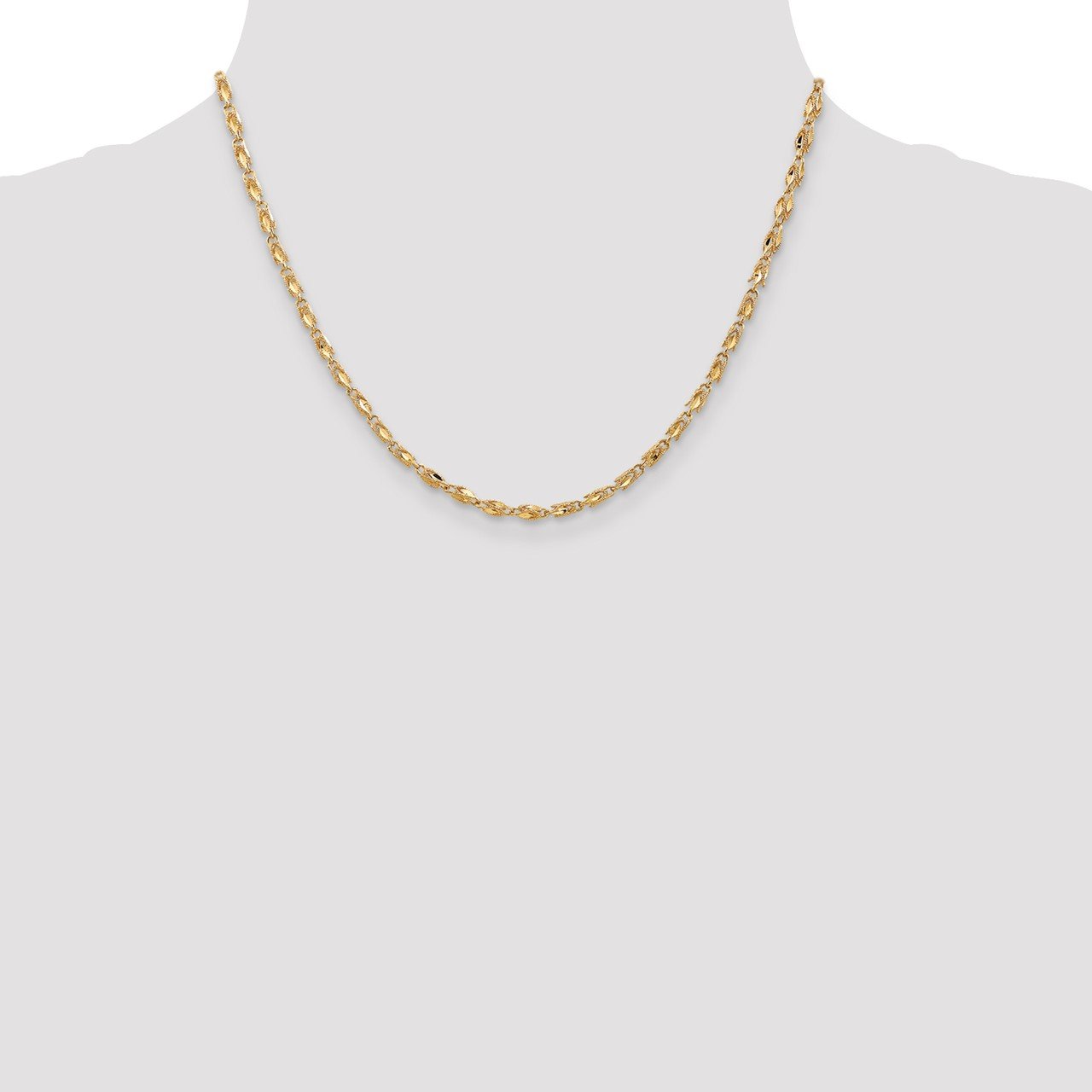 14k 2.5mm Marquise Rope Chain-1