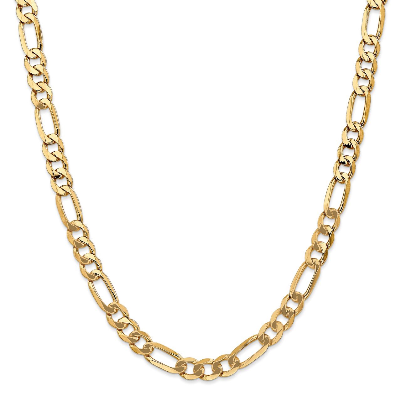 Leslie's 14K 7mm Flat Figaro Chain