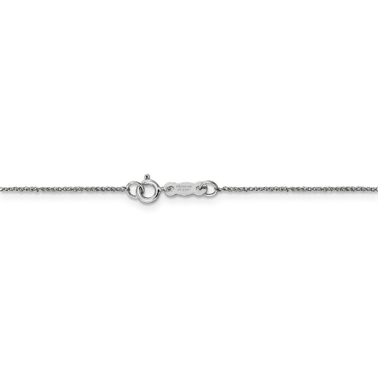 14K White Gold .70mm Ropa Chain-3