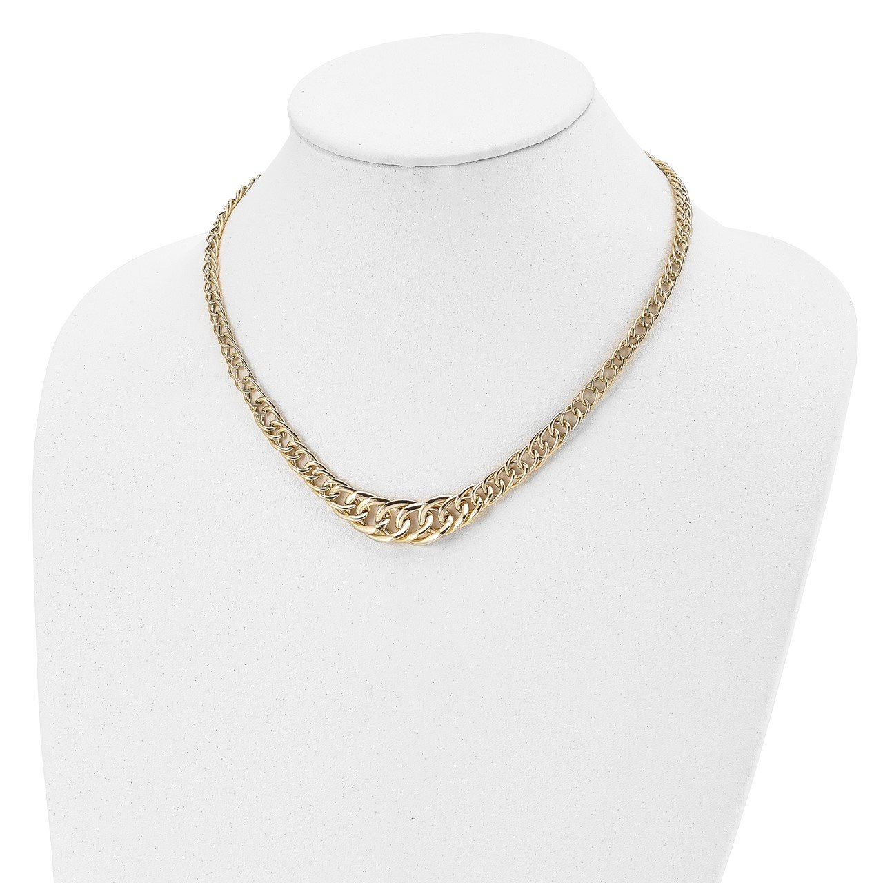 Leslie's 14K Polished Fancy Link Necklace-3
