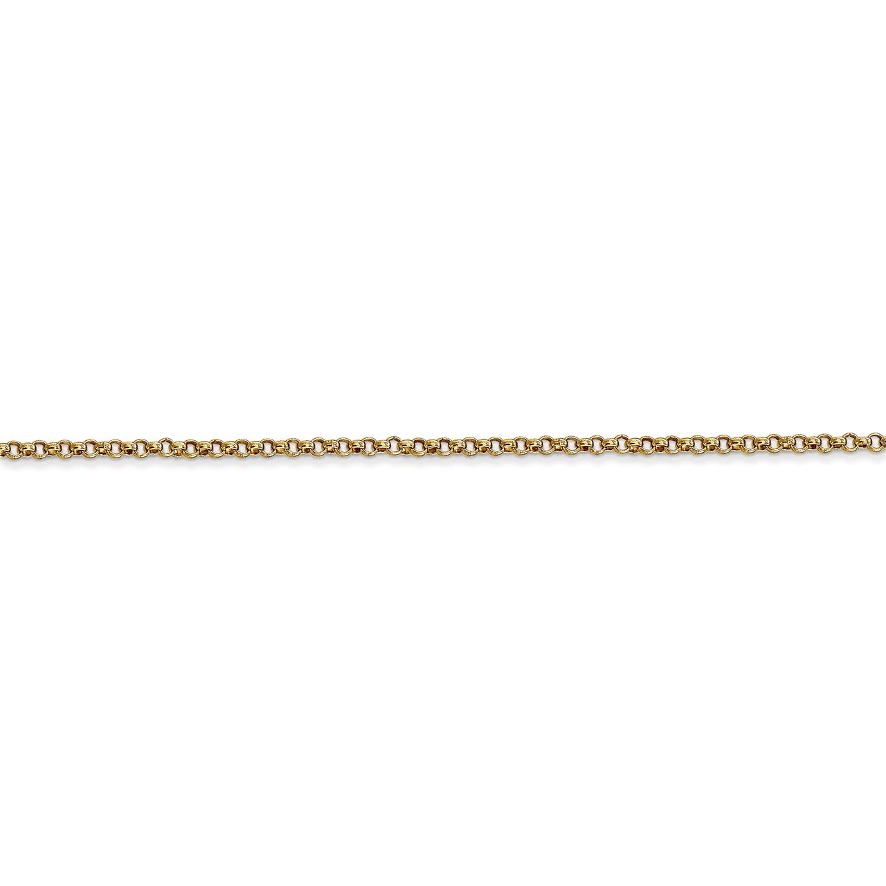 14k 1.55mm Rolo Pendant Chain-2