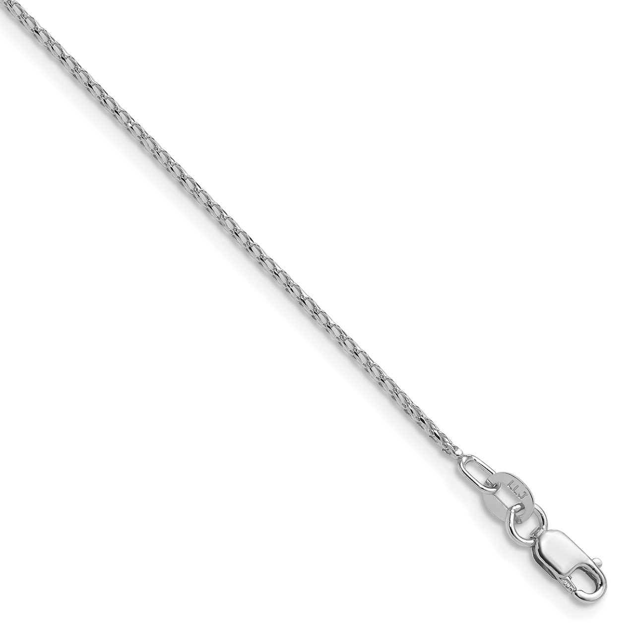 Leslie's 14K White Gold 1.15mm D/C Open Franco Chain