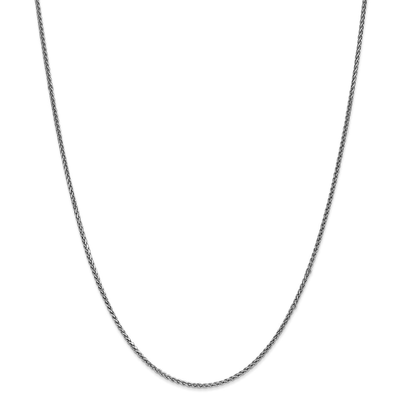 14k WG 1.4mm D/C Spiga Chain