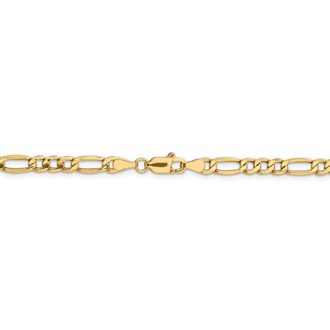 Leslie's 14K 4.40mm Semi-Solid Figaro Chain-3