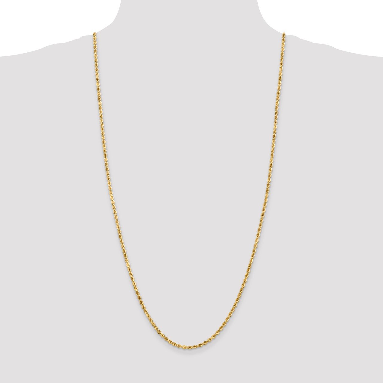 Leslie's 14K 2.75mm Solid Regular Rope Chain-1